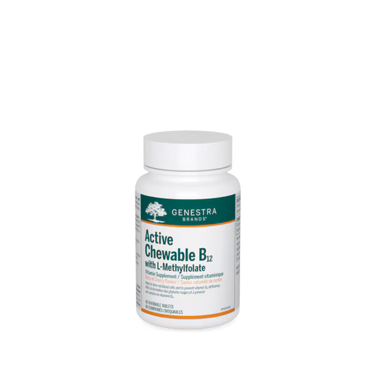 Active Chewable B12 + methylfolate (60 tablets)