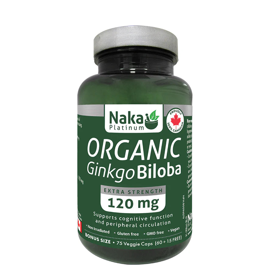 Organic Gingko 120mg (75 v-caps)