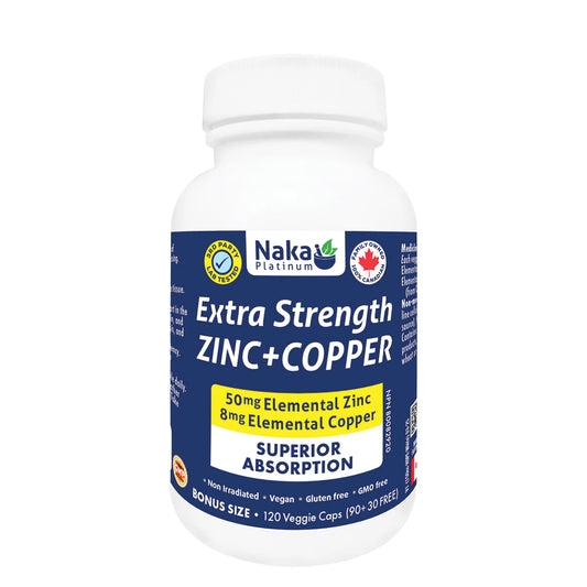 Zinc-Copper 50mg/8mg (120 v-caps)